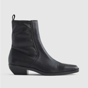 Black Leather Ankle Boots - Madewell Idris Ankle Boot